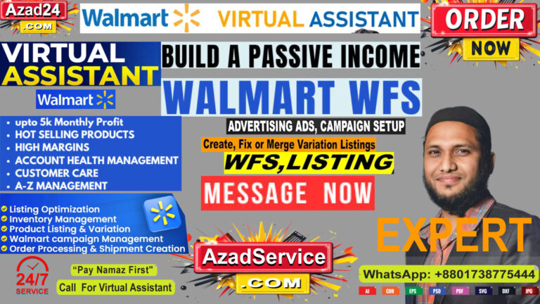 Walmart Dropshipping & WFS Expert 💼 | 2-Step Store Management Service for High ROI 🚀