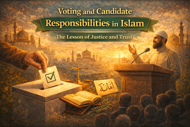 ইসলামের দৃষ্টিতে ভোটার ও প্রার্থীর দায়িত্ব: ন্যায়বিচার ও আমানতের শিক্ষা Voting and Candidate Responsibilities in Islam: The Lesson of Justice and Trust