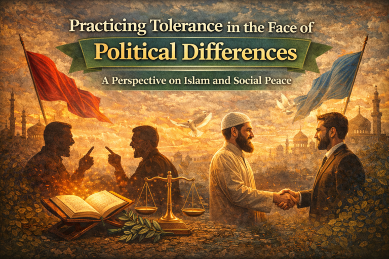 রাজনৈতিক মতভেদের বিপরীতে সহনশীলতার চর্চা: ইসলাম ও সামাজিক শান্তির দৃষ্টিভঙ্গি Practicing tolerance in the face of political differences: A perspective on Islam and social peace